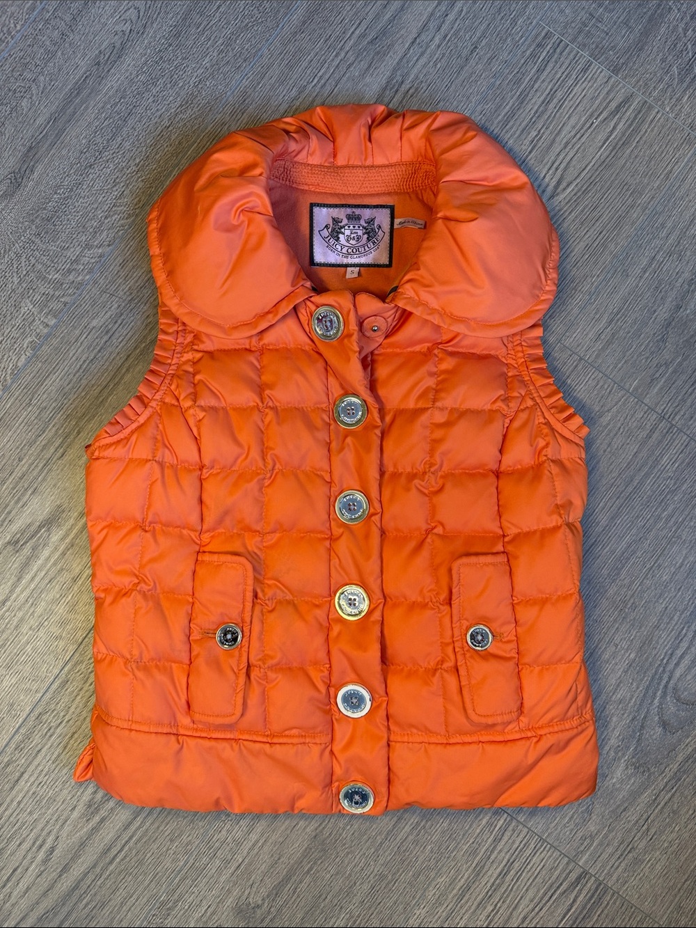 Juicy Couture Vintage Quilted Bubble Puffer Vest